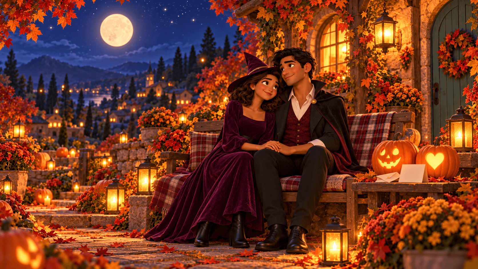 Pumpkin Moon Date: a personalized illustrated adventure